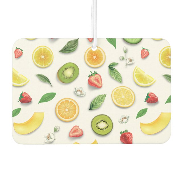 Mixed Fruits 4 Car Air Freshener (Front)