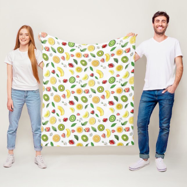 Mixed Fruits 4 Fleece Blanket (In Situ)