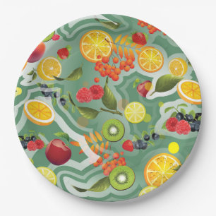 Mixed Fruits 7 Paper Plate