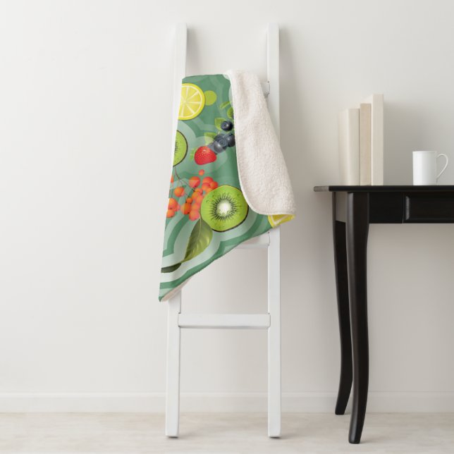 Mixed Fruits 7 Sherpa Blanket (In Situ)