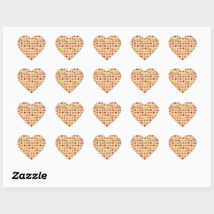 Mixed Fruits,  Heart Sticker