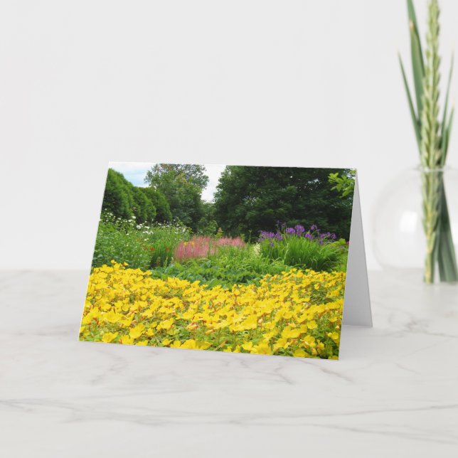 Mixed Garden Flowers Card (Front)