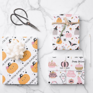 Mixed Halloween Wrapping Paper Sheets