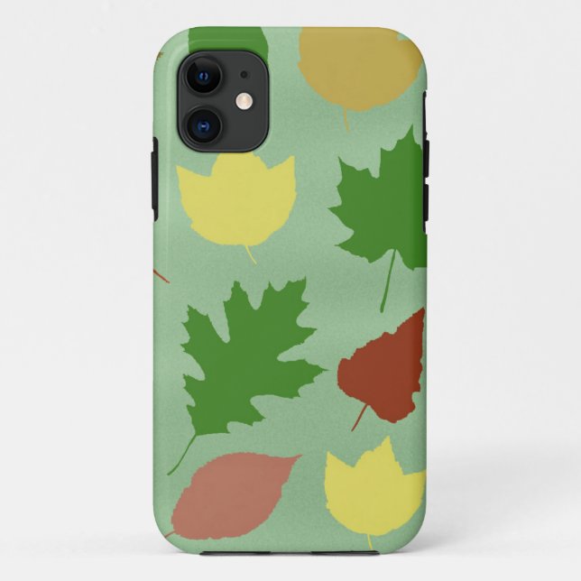 Mixed Leaves Case-Mate iPhone Case (Back)