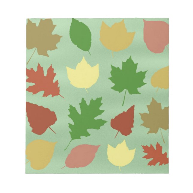 Mixed Leaves Notepad (Front)