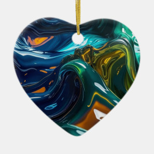 Mixed Liquids Ceramic Tree Decoration