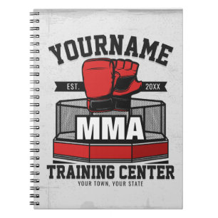 Mixed Martial Arts ADD NAME MMA Fight Training Notebook
