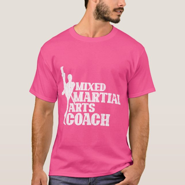 Mixed Martial Arts Coach Funny Black Belt Kung Fu  T-Shirt (Front)