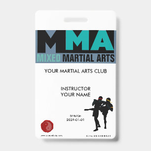 Mixed Martial Arts ID Badge