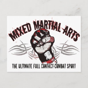 Mixed Martial Arts MMA Postcard