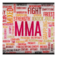 Mixed Martial Arts or MMA as a Grunge Concept