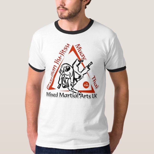 Mixed Martial Arts - Tie Shirt - Black/White (Front)