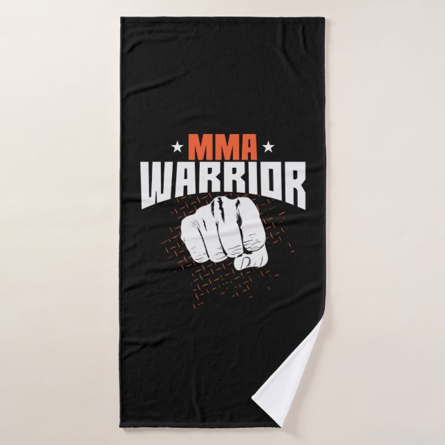 Mixed Martial Arts Warrior Bath Towel (Bath Towel)