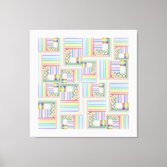 Mixed Maze Canvas Print (Front)