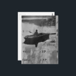 Mixed Media Collage A Vintage Boat Black and White Postcard<br><div class="desc">A collage made and photographed by Angelandspot in the year 2026 with vintage images from a magazine of a person in a boat and various textbook pages with pink and yellow paint and then filter applied for a black and white effect</div>