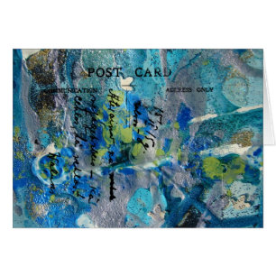 Mixed Media Colourful Postcard-like