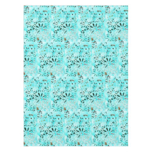 Mixed Media Daisy Art Tablecloth