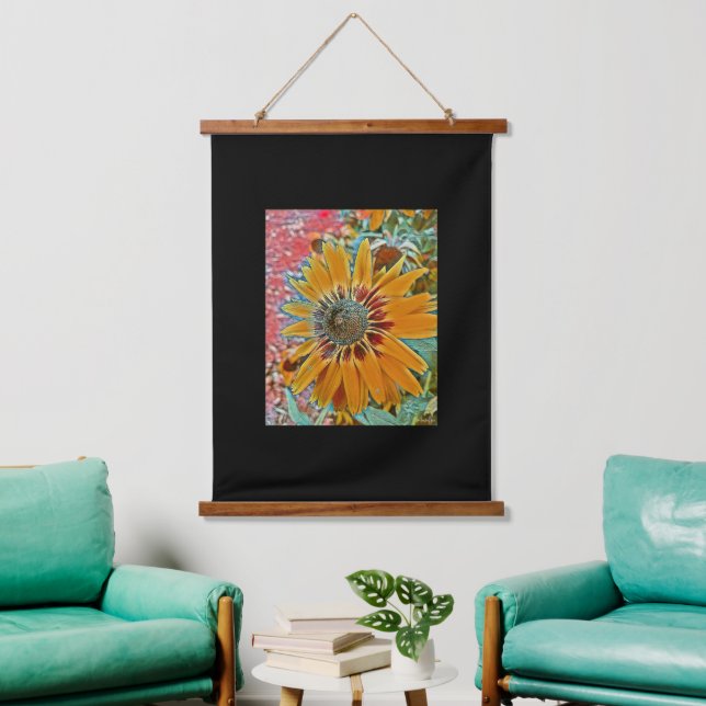 Mixed Media Digital Art Hanging Tapestry (Living Room)
