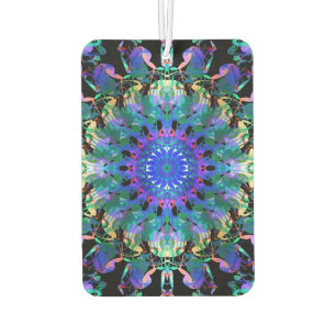 Mixed Media Mandala 10 Car Air Freshener