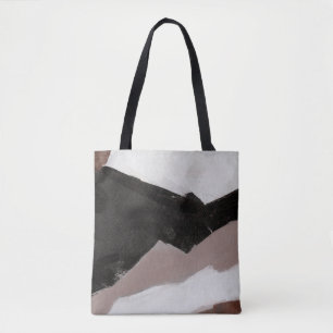Mixed media painting, minimalist abstract design. tote bag