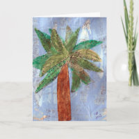 Mixed Media Palm Tree, Birthday