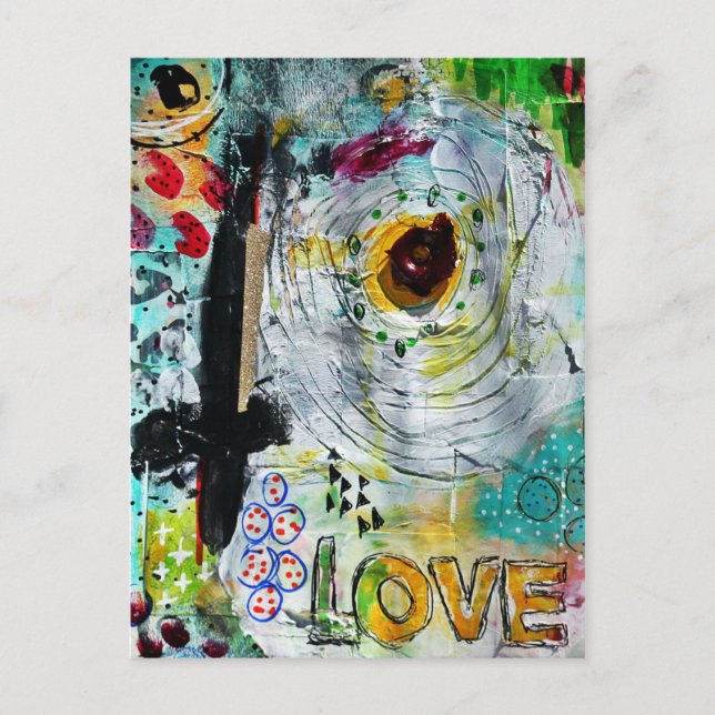 Mixed media postcard (Front)