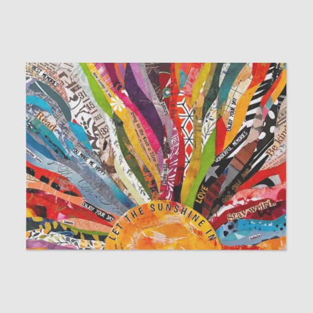 Mixed Media Sun  Tissue Paper (Front)