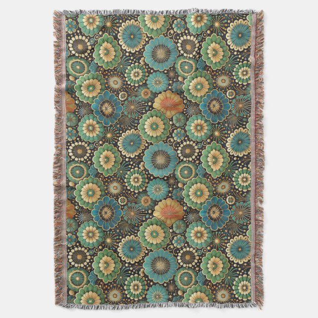 Mixed Melody Throw Blanket (Front Vertical)