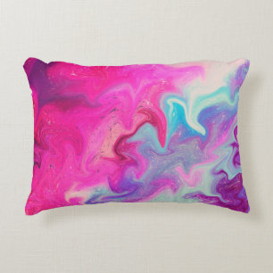 Mixed paint background decorative cushion