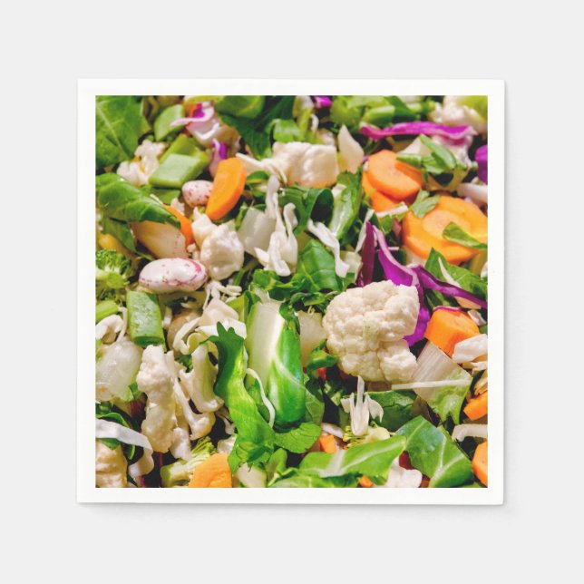 Mixed salad napkin (Front)