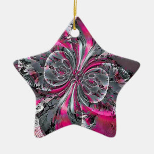 Mixed Signals Ceramic Ornament