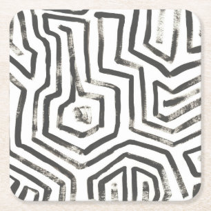 Mixed Signals V Square Paper Coaster