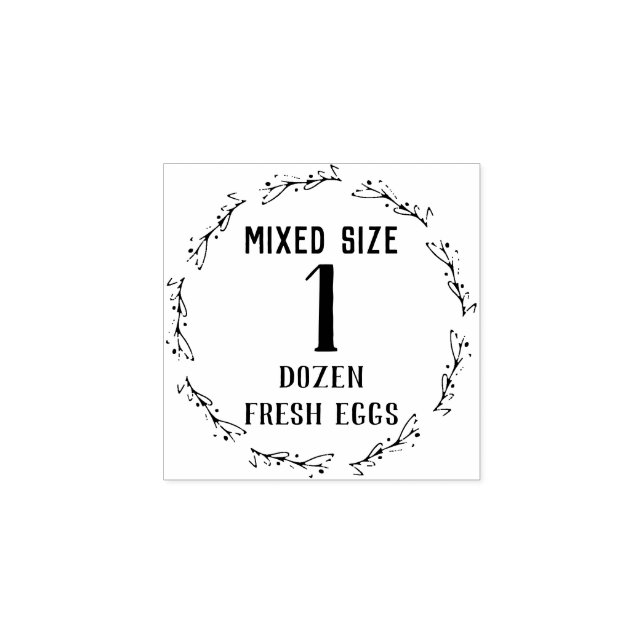 Mixed Size | 1 Dozen | Eggs Grade Stamp (Imprint)