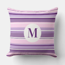 Mixed Striped Pattern Pinks Purples White(Initial)