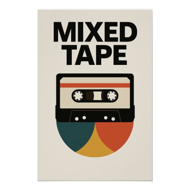MIXED TAPE - Visual homage to your compilations Poster (Front)