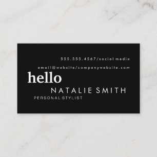 Mixed Text Business Card