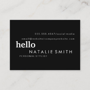 Mixed Text Business Card
