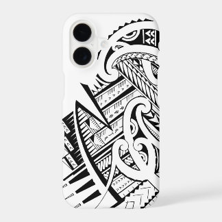 Mixed tribal tattoo design in Maori / Samoan style