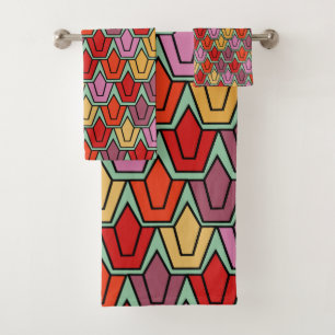 Mixed Tulip Field  Bath Towel Set