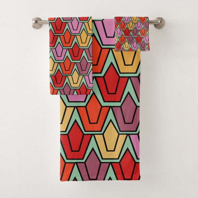 Mixed Tulip Field  Bath Towel Set (Insitu)