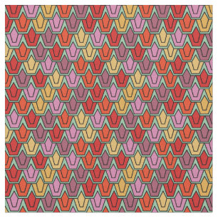 Mixed Tulip Field  Fabric