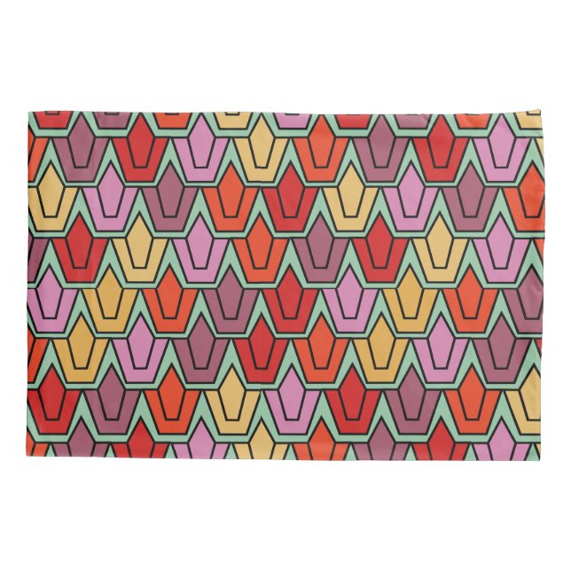 Mixed Tulip Field  Pillowcase (Back)