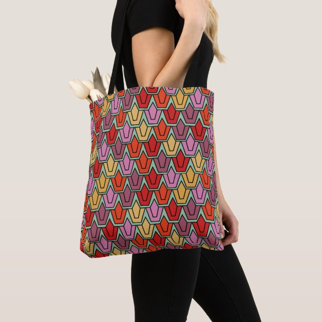 Mixed Tulip Field  Tote Bag (Close Up)