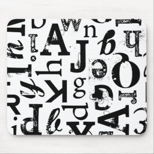 Mixed Typography Standard Mousepad