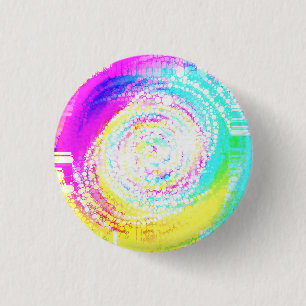Mixed Up Mosaic 3 Cm Round Badge