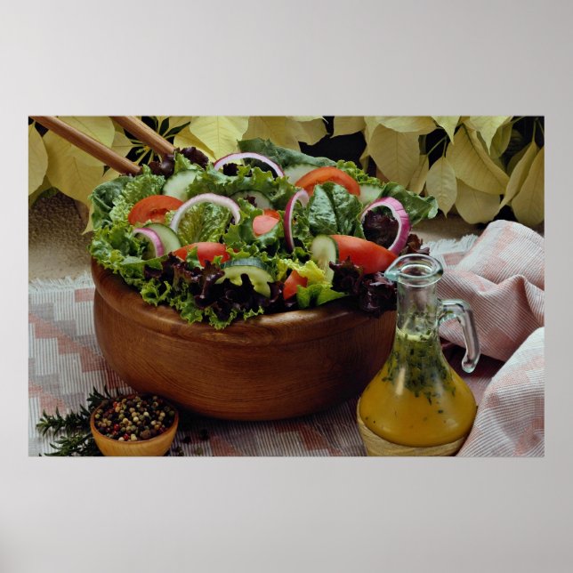 Mixed vegetable salad poster (Front)