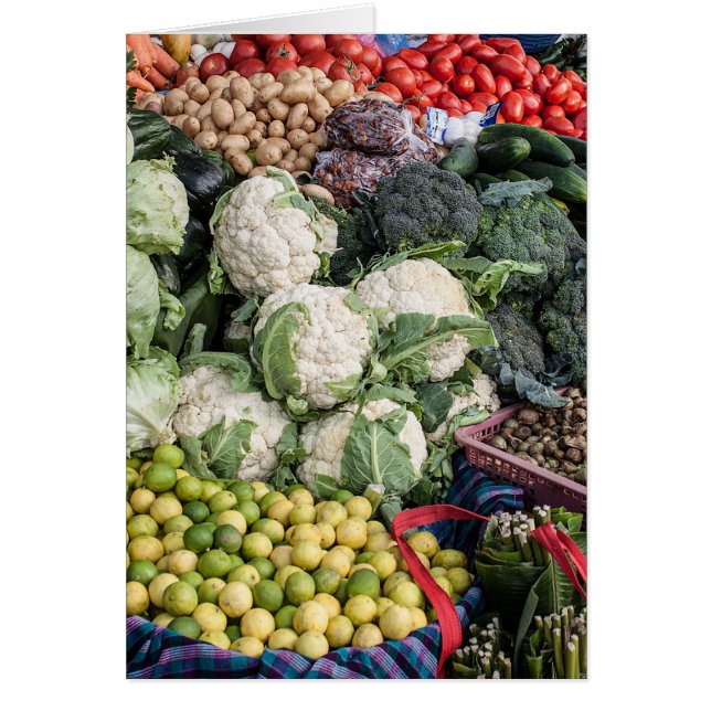 Mixed Veggies Greeting Card (Front)