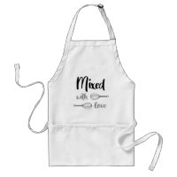 Mixed With Love // Cute Fun Baking Quote