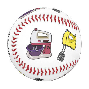 Mixer cartoon illustration  baseball