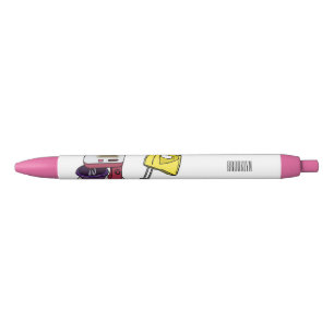 Mixer cartoon illustration black ink pen